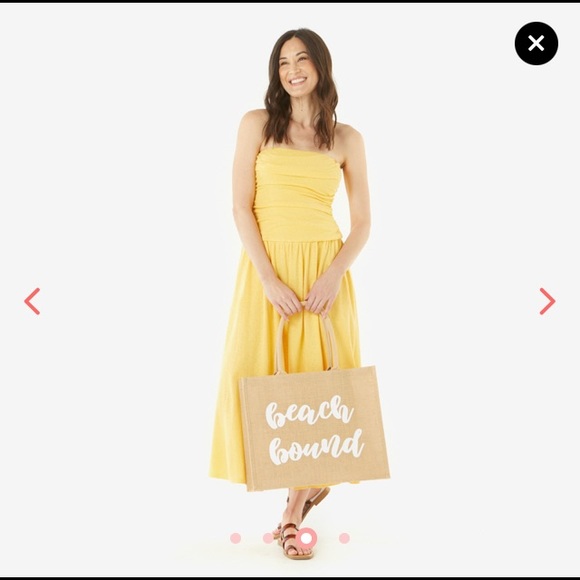 To the Market Beach Bound Jute tote NWT - Picture 4 of 4